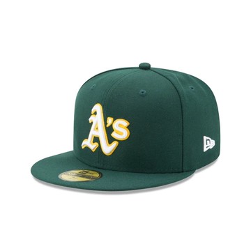 NEW ERA 男女 59FIFTY MLB 球員帽 運動家 深綠 NE70361053