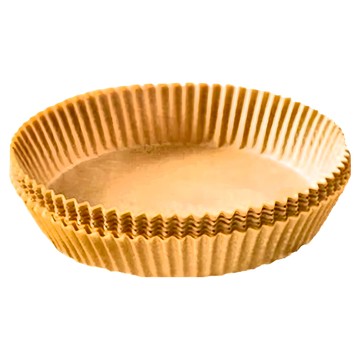 氣炸鍋烘焙紙 圓形 棕色 100個  小(16 x 4.5cm)  1組