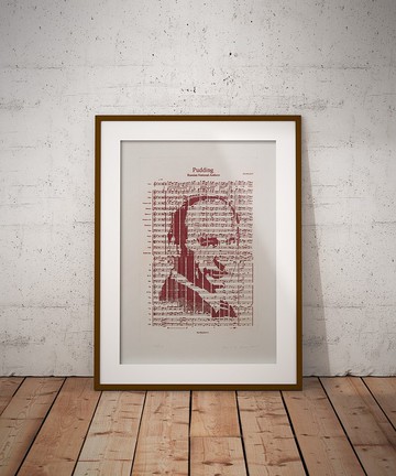 快速出貨【原創版畫】普丁-聲音肖像