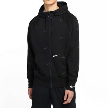 S.G NIKE NSW SWOOSH 滿版LOGO 薄刷毛 連帽外套 男生 DA0083-010
