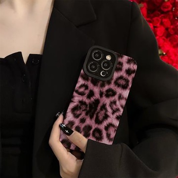 粉紅豹紋適用蘋果16手機殼iphone15新款16promax高級感14硅膠13女款12防摔plus軟pro鏡頭全包x超火高品質創意
