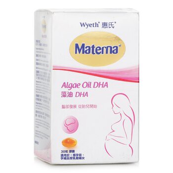 Wyeth 惠氏 MATERNA 藻油DHA - 30粒(孕婦及母乳餵哺全階段 適用) 30pcs-母親營養