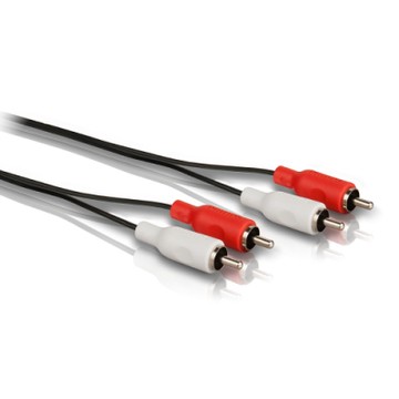PHILIPS 飛利浦 1.5m 2RCA立體音源線(紅白) SWA2521W/10