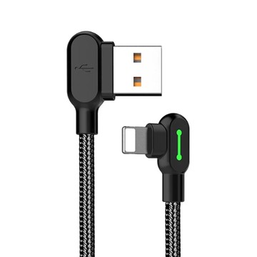 【Mcdodo麥多多】iPhone充電線 2A快充 彎頭 Lightning傳輸線 紐扣系列 50cm/120cm/180cm/300cm