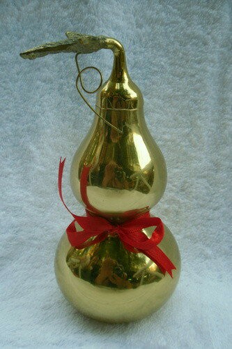 現貨銅工藝品 銅有葉葫蘆 銅葫蘆