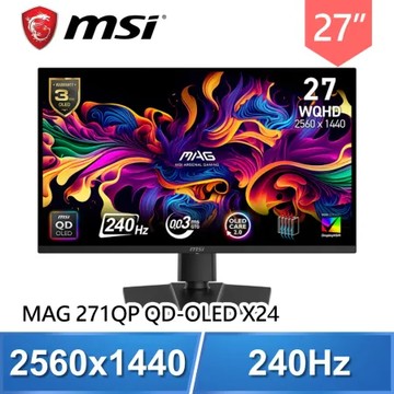 MSI 微星 MAG 271QP QD-OLED X24 27型 電競螢幕
