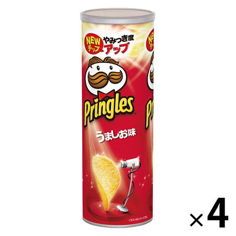 日本ケロッグプリングルズ ＜うましお味＞ M缶 4個 日本ケロッグ