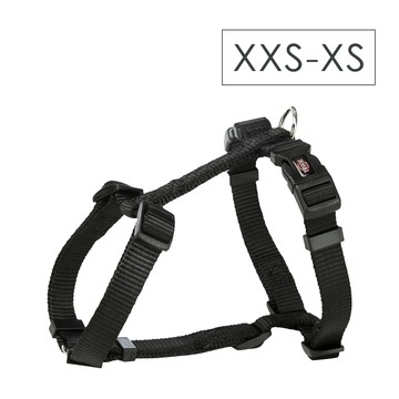 (預購) Trixie 寵物用品 尼龍H型背帶-黑 XXS-XS: 20-32 cm/10 mm (TX204801)