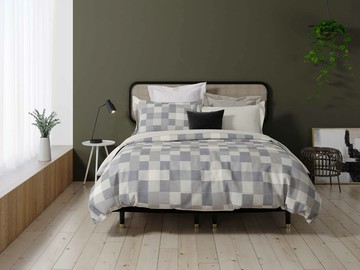 台中安妮莎琳長纖細棉印花雙人全套床組#256 格蘭城堡