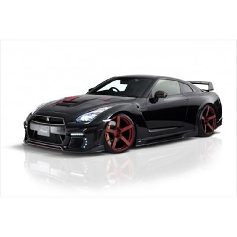 GT-R R35 WORLD PLATINUM レーシングボンネット FRP製 塗装取付込