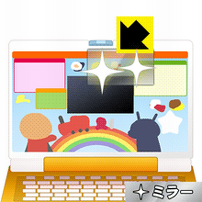 あそんでまなべる アンパンマンパソコン用 画面が消えると鏡に早変わり ミラータイプ保護フィルム Mirror Shield 通販 Lineポイント最大1 0 Get Lineショッピング