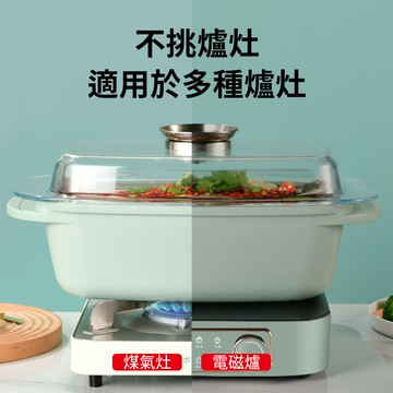 32cm麥飯石蒸鍋 電磁爐可用蒸魚鍋 大容量蒸煮湯鍋 家用不沾鍋 多功能廚房必備