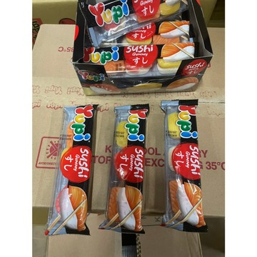 ~省錢叔叔~Yupi 呦皮 握壽司造型軟糖 袋裝 30g 鮭魚造型 玉子燒造型 蝦子造型 糖果 趣味軟糖