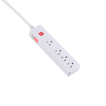 PX 大通 1切4座電源延長線 3孔 極速充電 安全耐用  1.8m  白色  1條