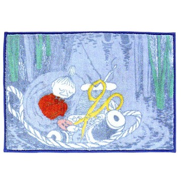 小不點 漂流搬家 藍色 地墊 嚕嚕咪 日貨 正版授權J00012653