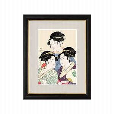 額絵寛政の三美人 喜多川歌麿 F4サイズ 美人画 大首絵 喜多川