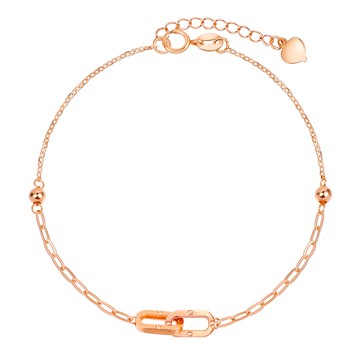 Just Diamond 環愛 18K玫瑰金手鍊(網路限定)