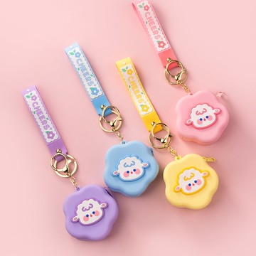 咩咩羊卡通創意零錢包迷你網紅女ins鑰匙扣掛件可愛硬幣包汽車鏈