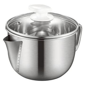 XINBAILI 鑫佰利 304不鏽鋼湯油分離壺 1000ml 大容量 耐高溫抗腐蝕  1組  15cm