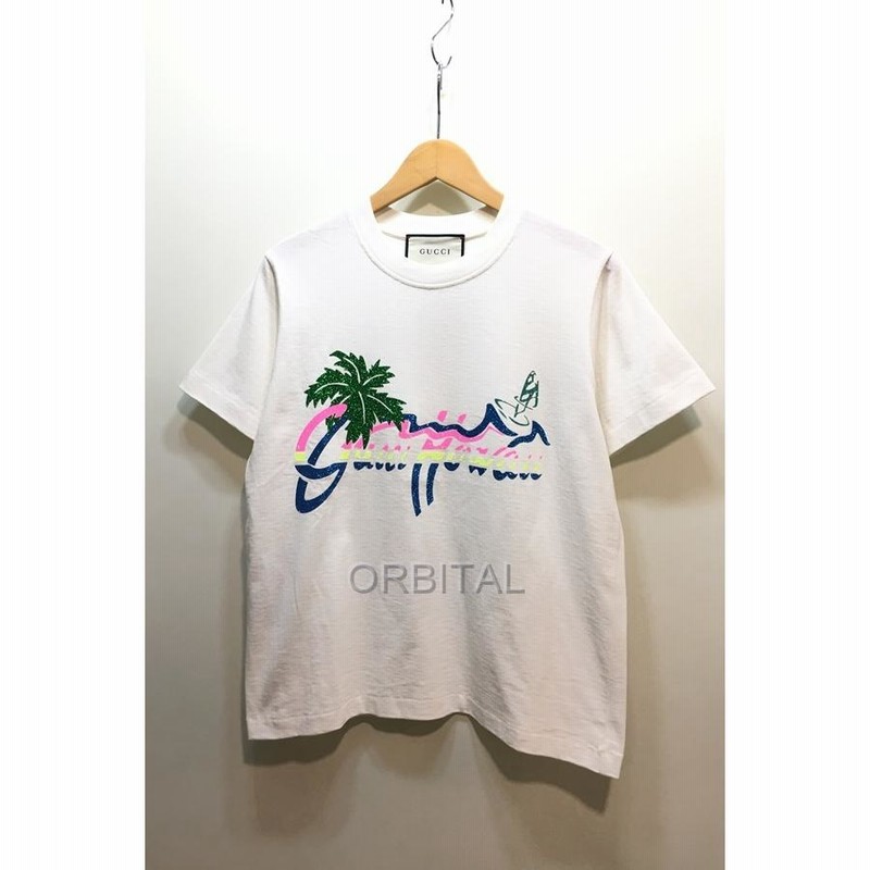 経堂) GUCCI グッチ 20AW ハワイ限定 プリントTシャツ 半袖 丸首