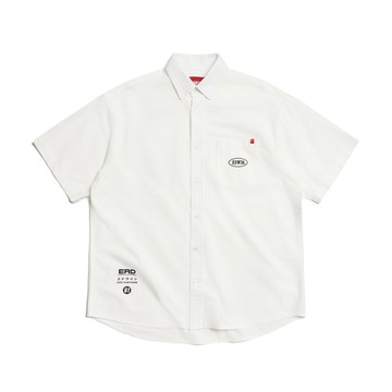 EDWIN｜男裝｜大寬版牛津短袖襯衫