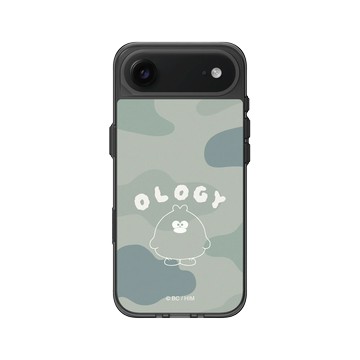 iPhone Air Clear (相機按鈕) 酷墨灰 - 奧樂雞 Ology - 迷彩綠