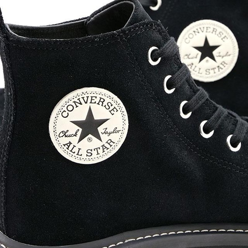 コンバース CONVERSE スニーカー スエード オールスター ロングライフ ハイカット 31307150 FW22 SUEDE ALL STAR  LONGLIFE HI ビブラムソール BLACK | LINEブランドカタログ