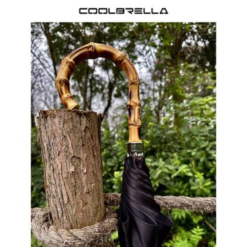 長柄自動紳士英倫彎把竹子手工傘雨傘加固加厚抗風高檔晴雨兩用男