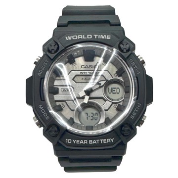 CASIO 卡西歐 計時雙顯錶 AEQ-120W-7AV  黑色