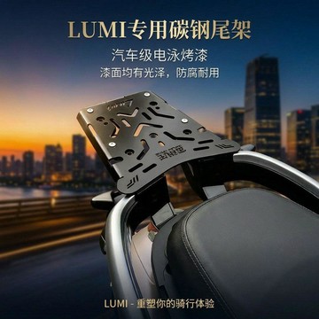免運🛒適配豪爵Lumi125專用尾箱架儲物架加裝改裝尾箱配  lumi專用尾架