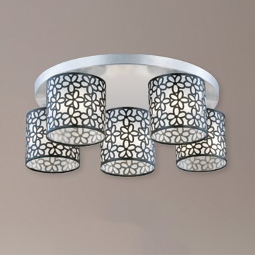 金屬鍍鉻5燈吸頂燈 F37-21-92503