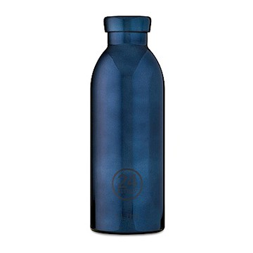 義大利 24Bottles不鏽鋼雙層保溫瓶500ml-黑金