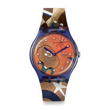 Swatch MIRO'S WOMEN & BIRD IN THE MOONLIGHT SO29Z136 【官方旗艦店】