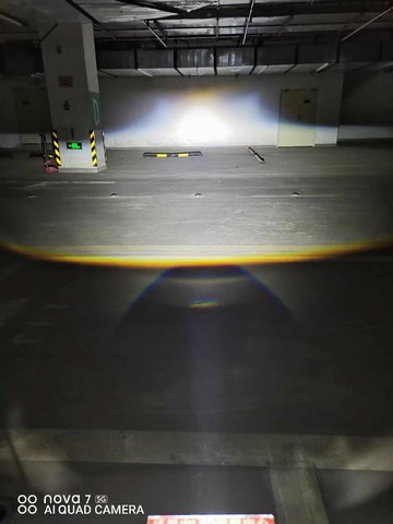 {質量保證}55W汽車大燈LED激光直射三光雙光透鏡遠近光一體3寸通用