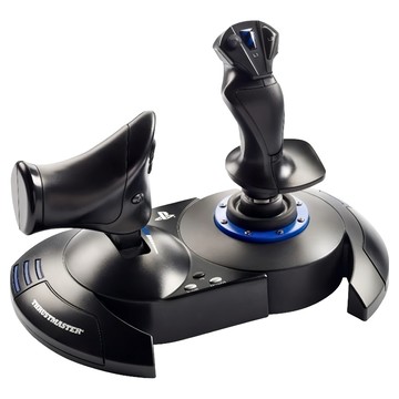 THRUSTMASTER 圖馬斯特 HOTAS4 飛行搖桿 人體工學設計 可拆卸油門 雙舵系統  1個