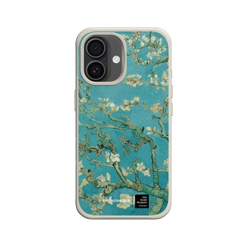 iPhone 16 SolidX 貝殼灰 - Van Gogh Museum - 盛開的杏樹