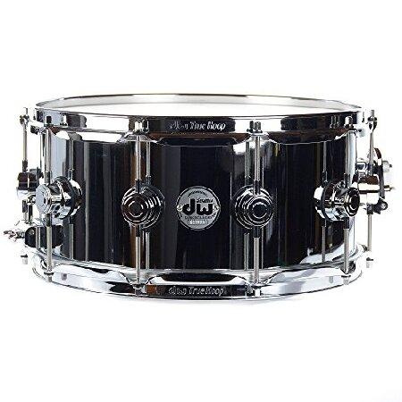 DW 6.5x14 Steel Chrome Polished Snare Drum w Chrome Hardware 並行輸入品