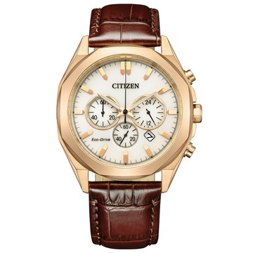 CITIZEN Chronograph 光動能計時腕錶-41mmCA4593-15A