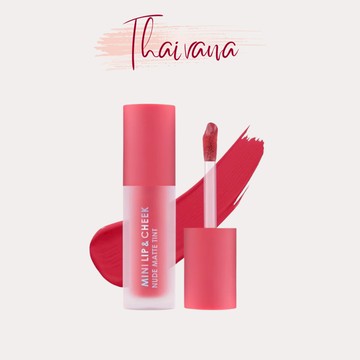 Thaivana🇹🇭泰國Cathy Doll Mini Lip & Cheek 唇頰兩用 持久顯色 霧面唇釉 2.1g