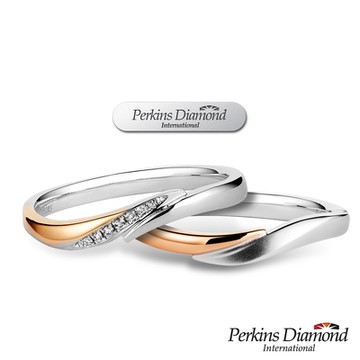 PERKINS 伯金仕 - Princess系列  18K金鑽石對戒
