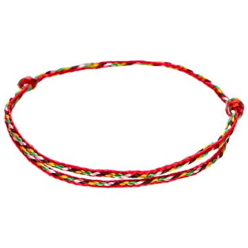 循環五色線手鍊/腳鍊 女款手圍、腳圍16-20cm  1條