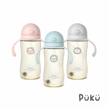 【PUKU 藍色企鵝】飽飽歐蕾PPSU寬口滑蓋水杯330ml-(三色)