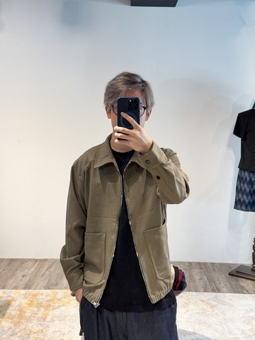 KAIKAI - Melancholy - 靜謐斜紋垂墜拉鍊工裝外套