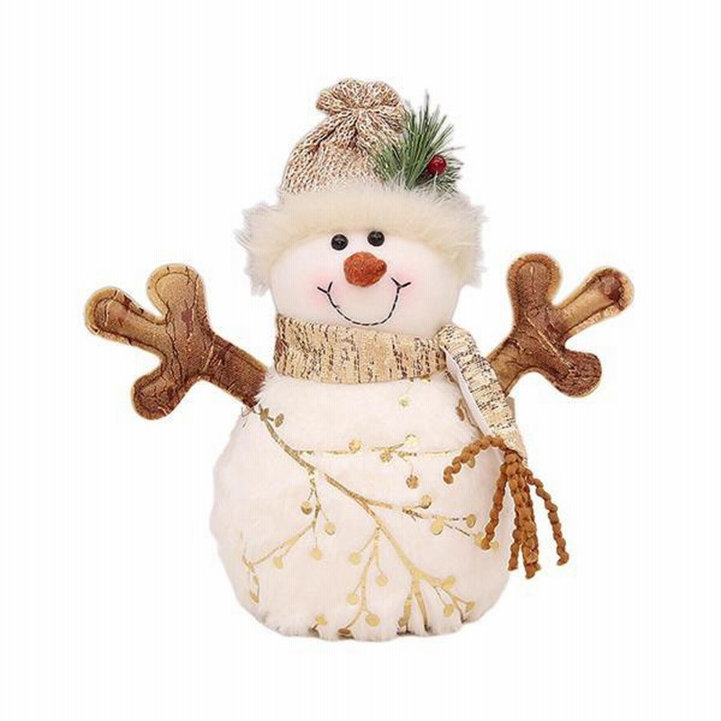 クリスマス雪だるま人形の装飾品フィギュア短いぬいぐるみホーム