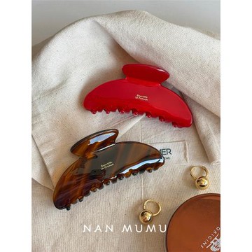 2025新款韓國france醋酸中號高級感抓夾女高馬尾高級感鯊魚夾卡子