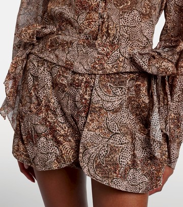 Isabel Marant Coralie printed cotton miniskirt