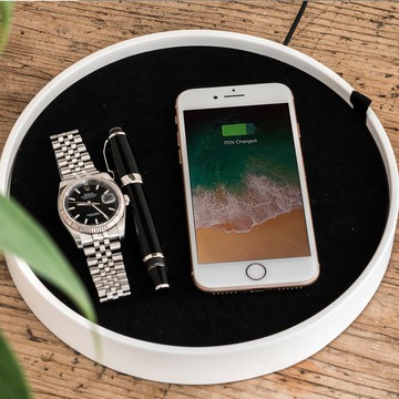 桌面存放托盘白色