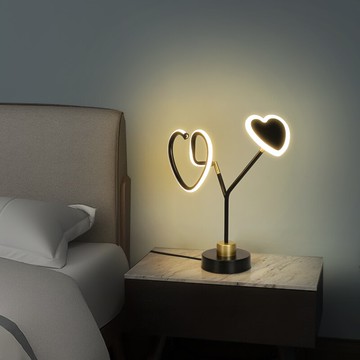 北歐輕奢ins學習臺燈現代簡約溫馨浪漫網紅臥室床頭燈百變書房燈