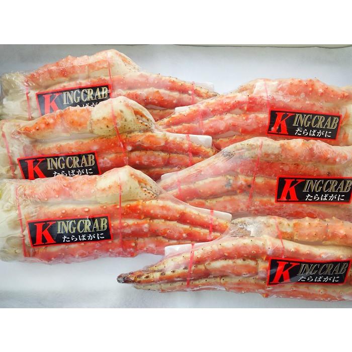 タラバガニ 足 4.8kg (800g×6肩) たらばがに 蟹 脚 メガ盛り 食べ放題 ボイル 冷凍 ギフト 4Lサイズ カニ 北海道加工 堅蟹 お取り寄せ