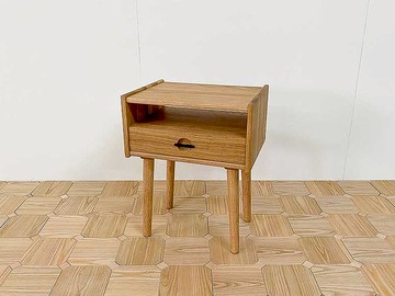 木島BOKTO || 實木 || 中世紀歐式復古 邊桌 床頭櫃 小茶几